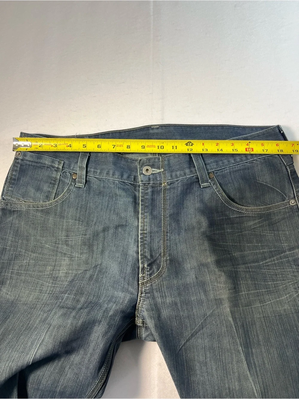 Levi’s 514 Slim Straight Jeans Men’s 36x32 Blue Denim Flap Pocket Casual Classic